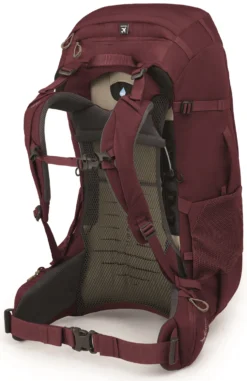 Backpack Osprey Women Fairview Trek 50 Zircon Red -Osprey 4 fairviewtrekpack50 s22 sideback zirconred 10003329