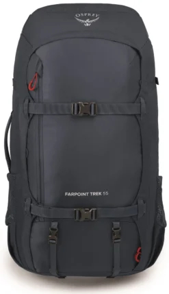 Backpack Osprey Men Farpoint Trek 55 Muted Space Blue -Osprey 4 farpointtrekpack55 s22 front mutedspaceblue 10003693