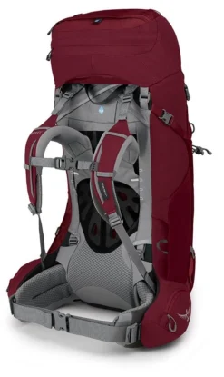 Backpack Osprey Ariel 55 Claret Red (XS/S) -Osprey 5 web 0388 ariel 55 s21 sideback claret red