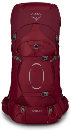 Backpack Osprey Ariel 55 Claret Red (M/L) 14 Backpack Osprey Ariel 55 Claret Red (M/L) -Osprey 7 web 0395 ariel 55 s21 front claret red 1