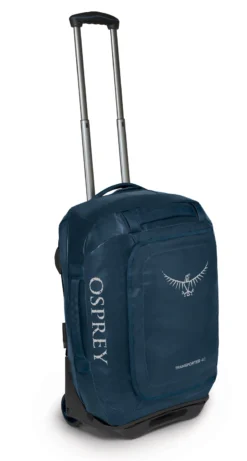 Reiskoffer Osprey Rolling Transporter 40 Venturi Blue -Osprey TransporterWheeledDuffel40 F21 Side VenturiBlue